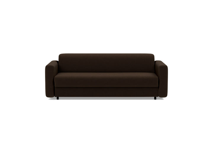 Canapea extensibila Killian, saltea Dual Mattress 160x195 cm, tesatura la alegere #material_358-taura-chocco