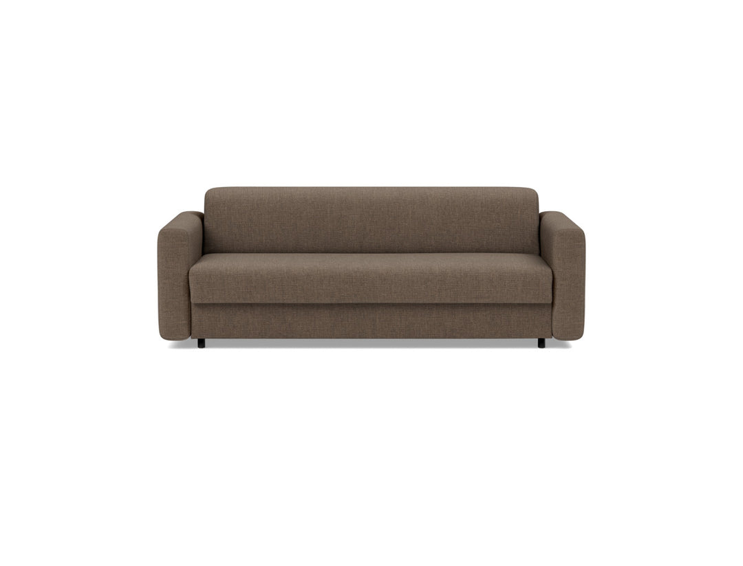 Canapea extensibila Killian, saltea Dual Mattress 160x195 cm, tesatura la alegere #material_411-esina-cedar-brown