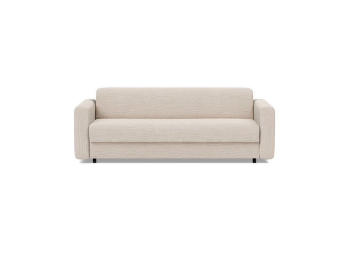 Canapea extensibila Killian, saltea Dual Mattress 160x195 cm, tesatura la alegere #material_612-blida-sand-grey