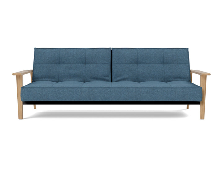 Canapea extensibila Splitback Frej Oak 115x210cm, tesatura la alegere #material_302-weda-blue