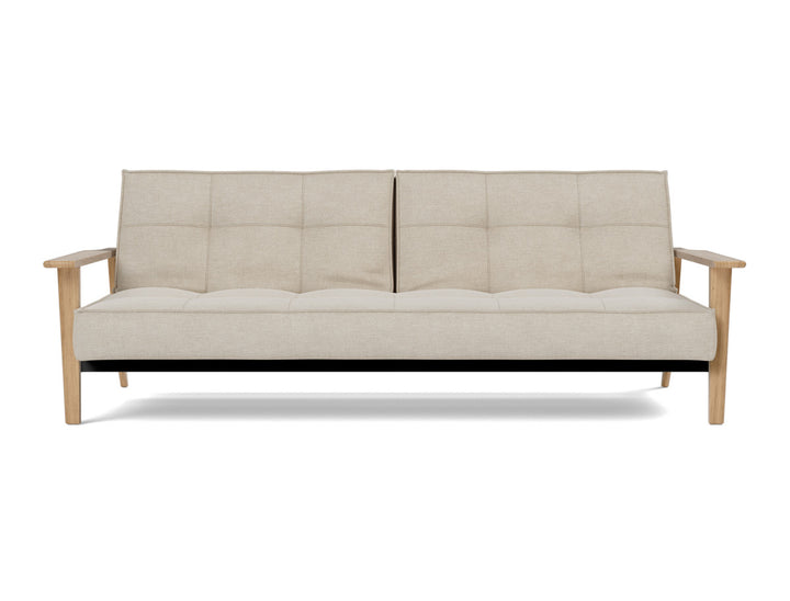 Canapea extensibila Splitback Frej Oak 115x210cm, tesatura la alegere #material_586-phobos-latte