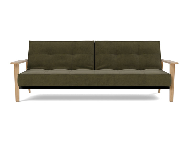 Canapea extensibila Splitback Frej Oak 115x210cm, tesatura la alegere #material_316-cordufine-pine-green