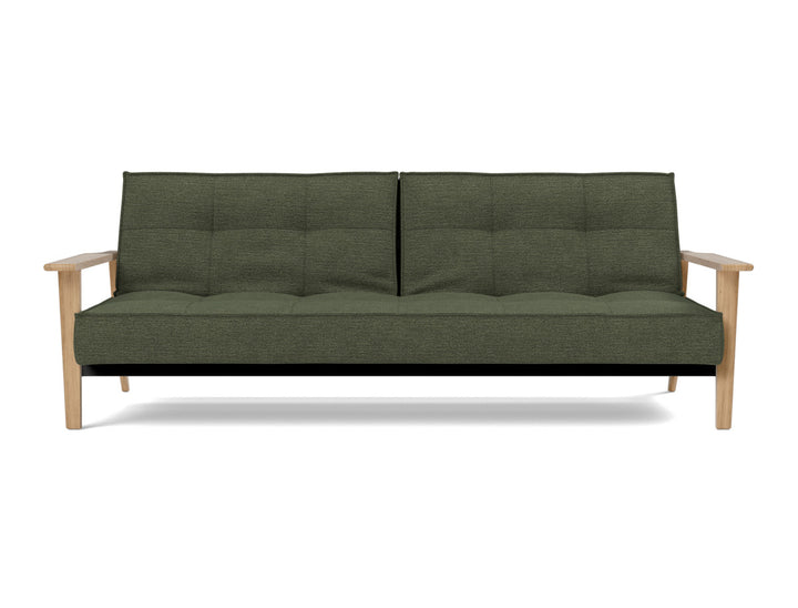 Canapea extensibila Splitback Frej Oak 115x210cm, tesatura la alegere #material_353-taura-forest