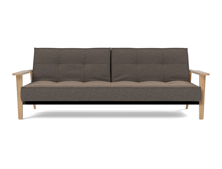 Canapea extensibila Splitback Frej Oak 115x210cm, tesatura la alegere #material_530-boucl-taupe