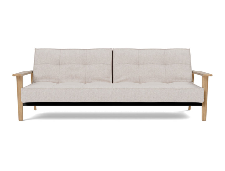 Canapea extensibila Splitback Frej Oak 115x210cm, tesatura la alegere #material_300-weda-sand