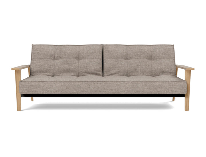 Canapea extensibila Splitback Frej Oak 115x210cm, tesatura la alegere #material_472-yuveno-warm-grey