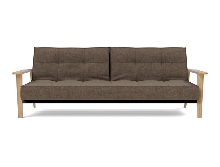 Canapea extensibila Splitback Frej Oak 115x210cm, tesatura la alegere #material_411-esina-cedar-brown