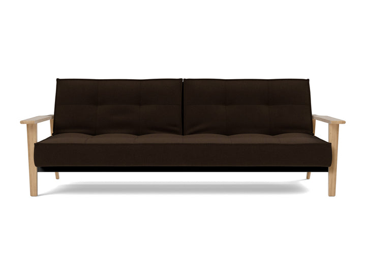 Canapea extensibila Splitback Frej Oak 115x210cm, tesatura la alegere #material_358-taura-chocco