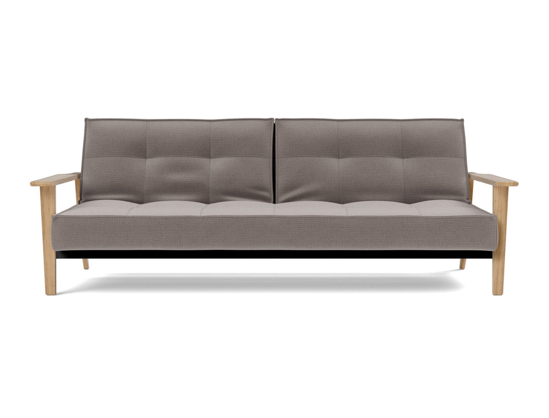 Canapea extensibila Splitback Frej Oak 115x210cm, tesatura la alegere #material_418-esina-truffle