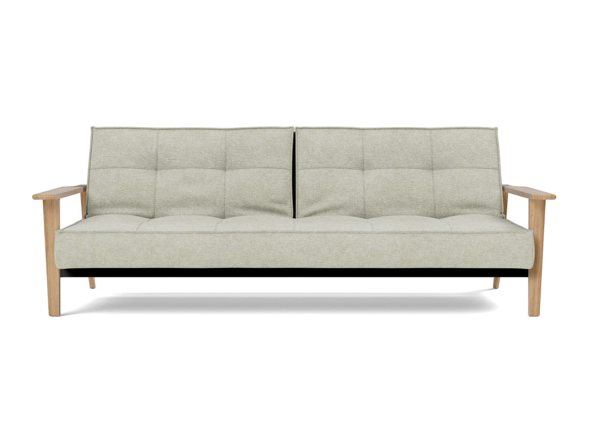 Canapea extensibila Splitback Frej Oak 115x210cm, tesatura la alegere