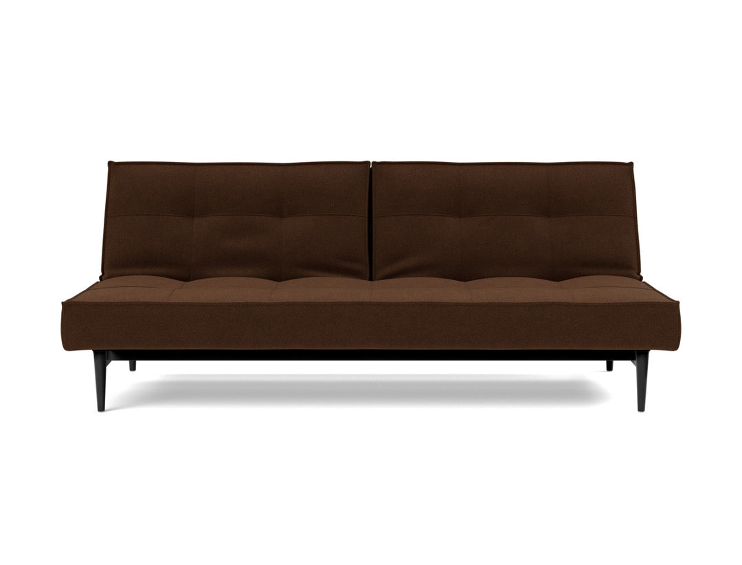 Canapea extensibila Splitback Styletto Black Wood 115x210cm, tesatura la alegere #material_359-taura-cappuccino