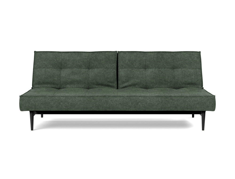 Canapea extensibila Splitback Styletto Black Wood 115x210cm, tesatura la alegere #material_281-avella-pine-green