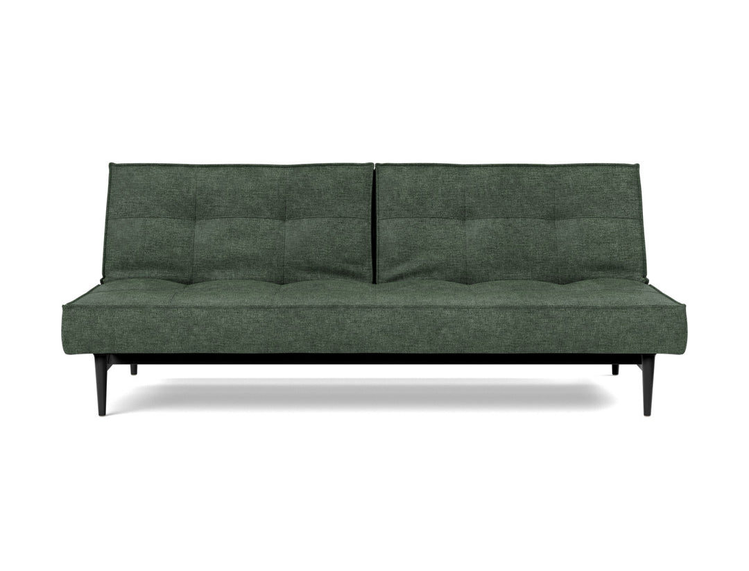 Canapea extensibila Splitback Styletto Black Wood 115x210cm, tesatura la alegere #material_281-avella-pine-green
