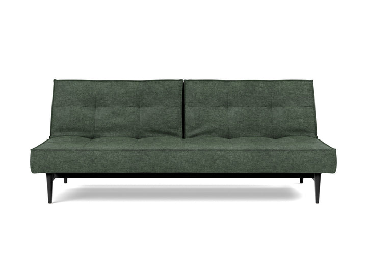 Canapea extensibila Splitback Styletto Black Wood 115x210cm, tesatura la alegere #material_281-avella-pine-green