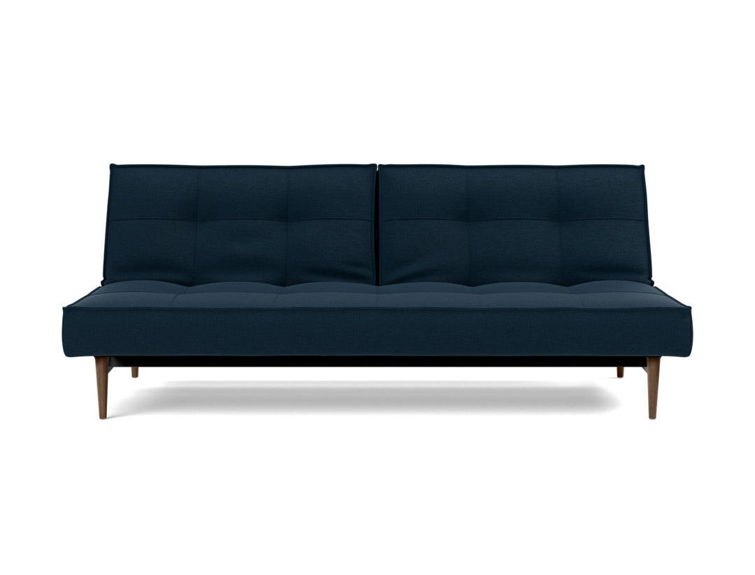 Canapea extensibila Splitback Styletto Dark Wood 115x210cm, tesatura la alegere #material_528-mixed-dance-blue