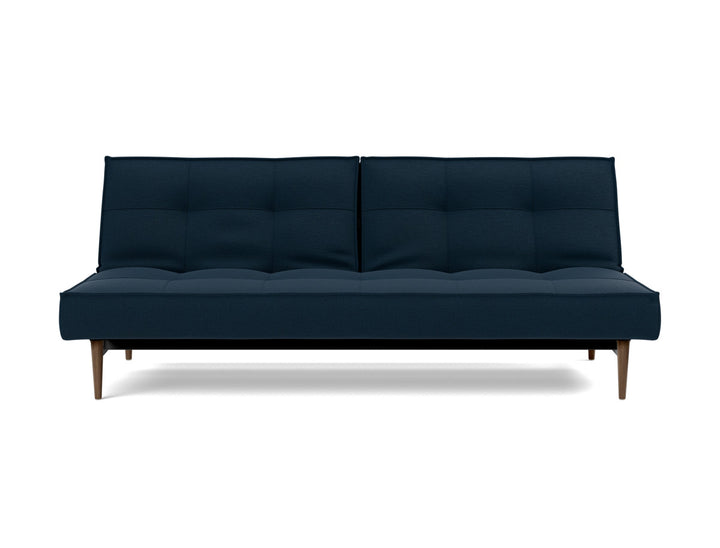 Canapea extensibila Splitback Styletto Dark Wood 115x210cm, tesatura la alegere #material_528-mixed-dance-blue