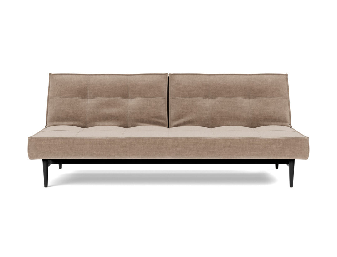 Canapea extensibila Splitback Styletto Black Wood 115x210cm, tesatura la alegere #material_417-esina-mocha