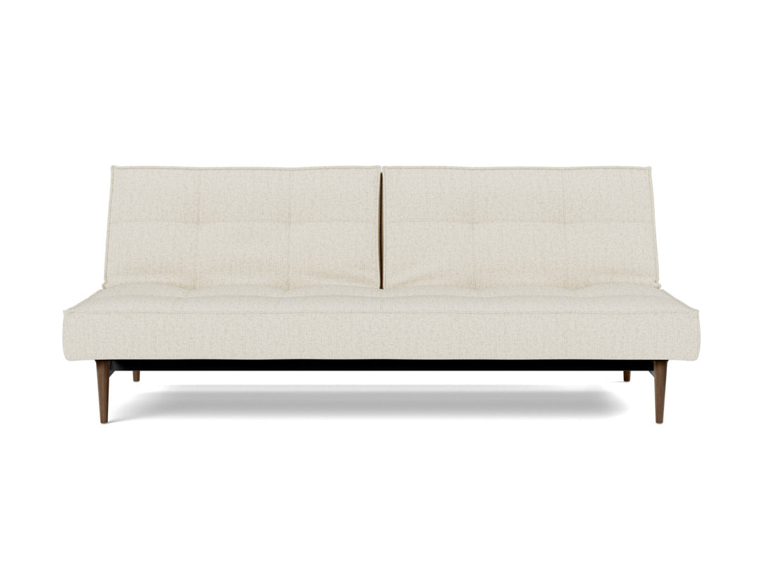 Canapea extensibila Splitback Styletto Dark Wood 115x210cm, tesatura la alegere #material_531-boucl-off-white