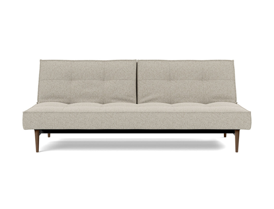 Canapea extensibila Splitback Styletto Dark Wood 115x210cm, tesatura la alegere #material_539-boucl-beige