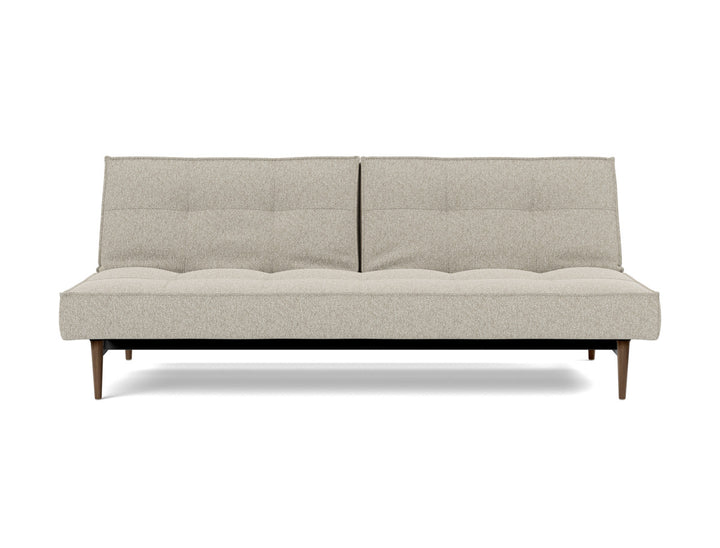 Canapea extensibila Splitback Styletto Dark Wood 115x210cm, tesatura la alegere #material_539-boucl-beige