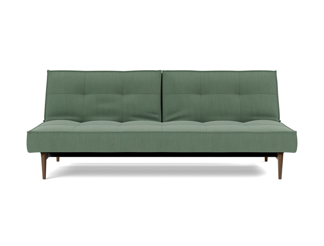 Canapea extensibila Splitback Styletto Dark Wood 115x210cm, tesatura la alegere #material_518-elegance-green
