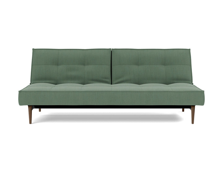 Canapea extensibila Splitback Styletto Dark Wood 115x210cm, tesatura la alegere #material_518-elegance-green