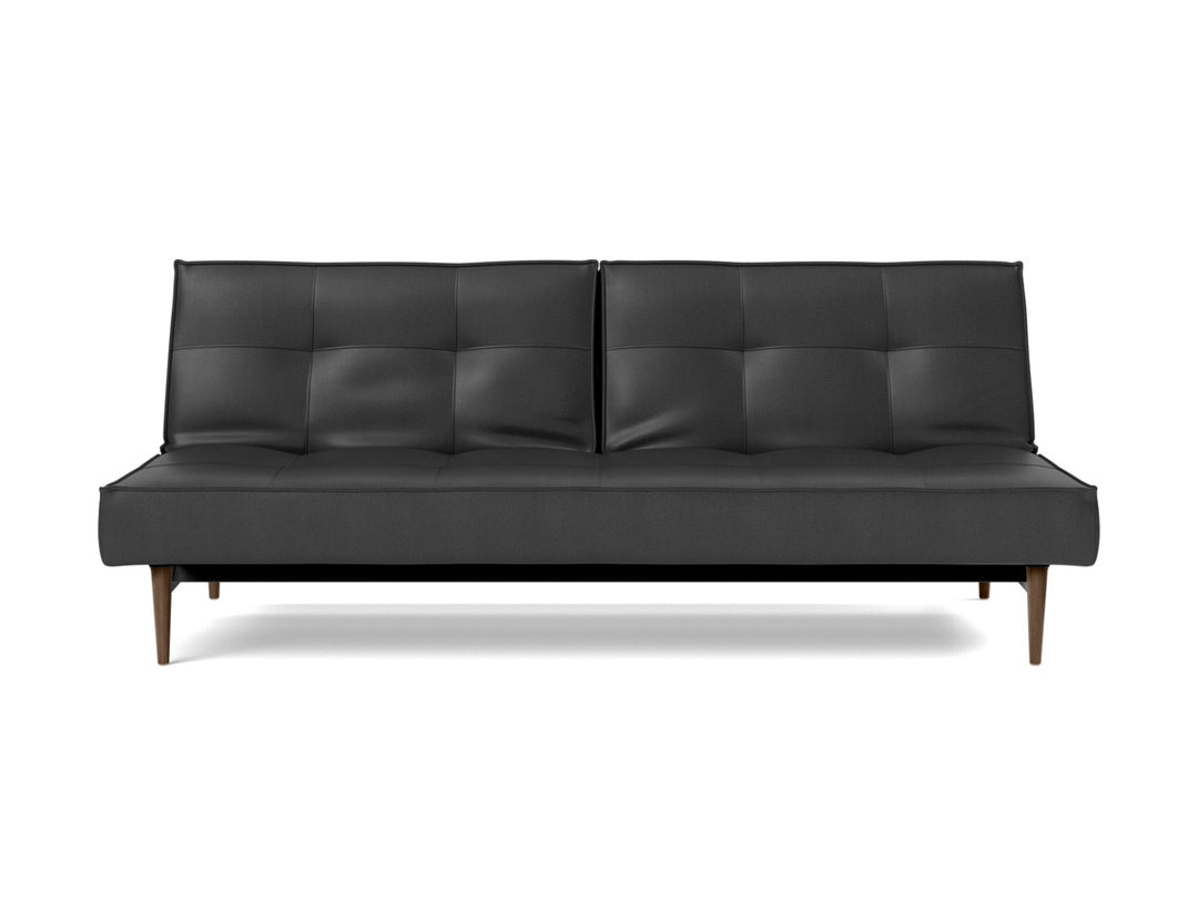 Canapea extensibila Splitback Styletto Dark Wood 115x210cm, tesatura la alegere #material_550-faunal-black