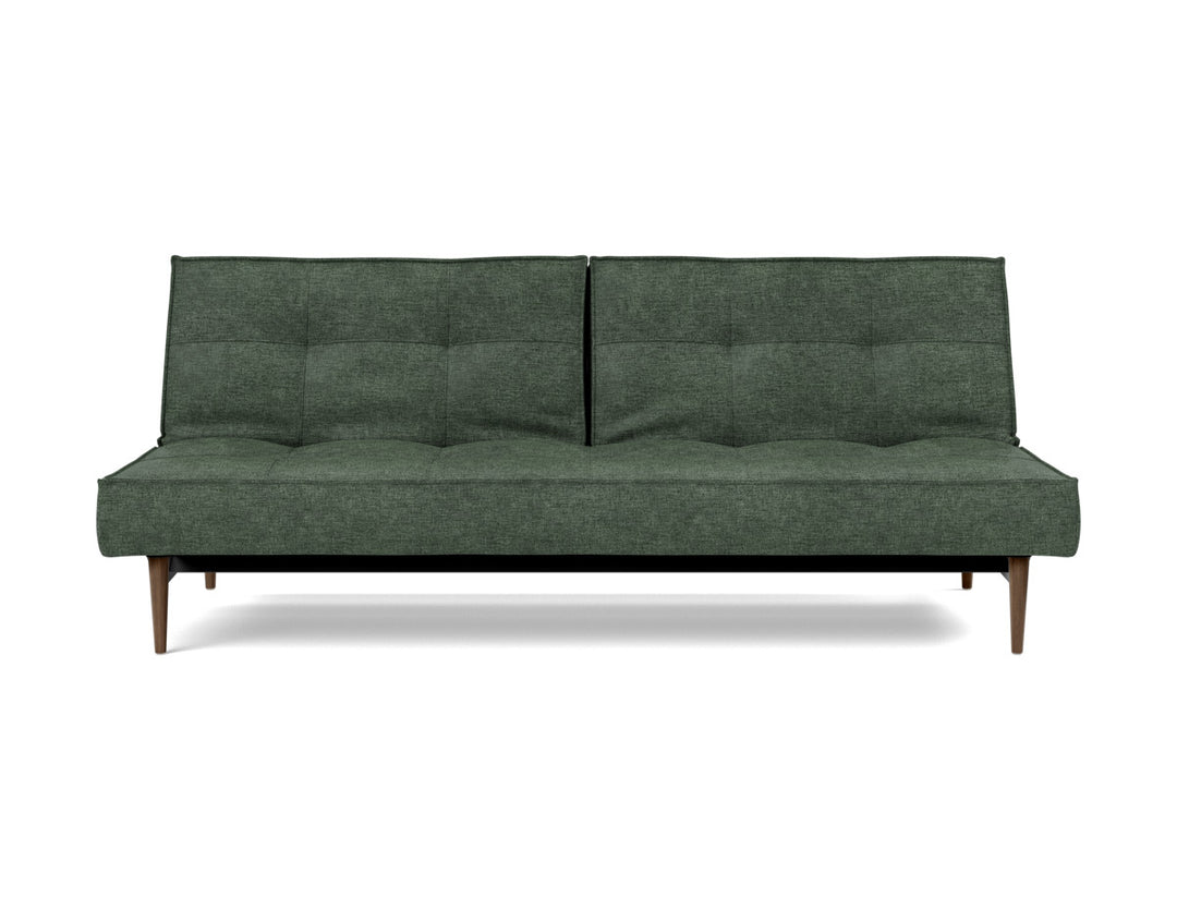 Canapea extensibila Splitback Styletto Dark Wood 115x210cm, tesatura la alegere #material_281-avella-pine-green