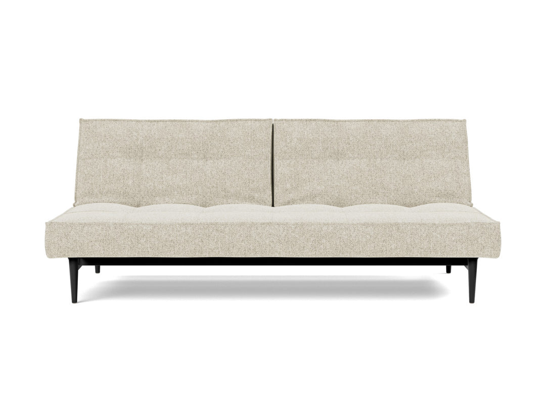 Canapea extensibila Splitback Styletto Black Wood 115x210cm, tesatura la alegere #material_357-taura-off-white