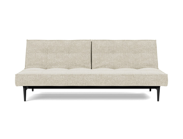 Canapea extensibila Splitback Styletto Black Wood 115x210cm, tesatura la alegere #material_357-taura-off-white