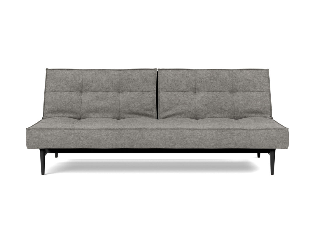 Canapea extensibila Splitback Styletto Black Wood 115x210cm, tesatura la alegere #material_282-avella-warm-grey