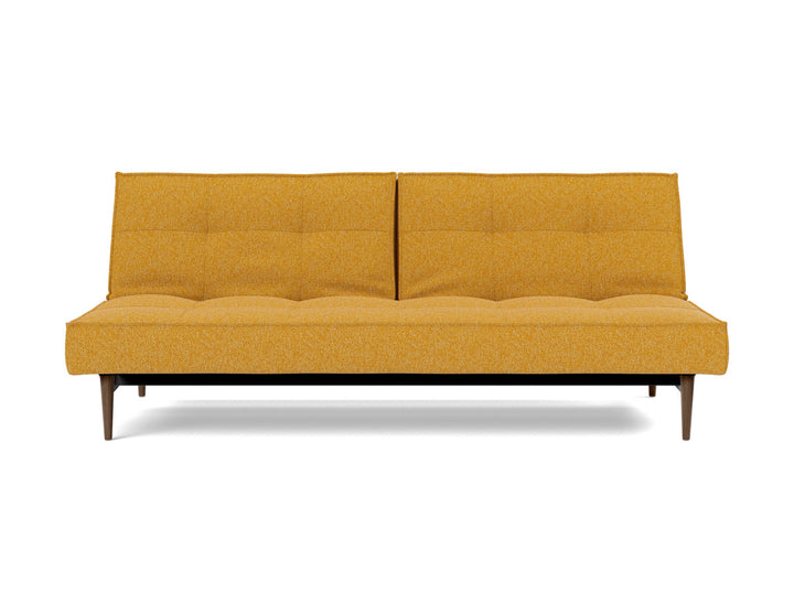 Canapea extensibila Splitback Styletto Dark Wood 115x210cm, tesatura la alegere #material_536-boucl-ochre