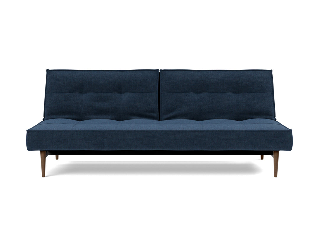 Canapea extensibila Splitback Styletto Dark Wood 115x210cm, tesatura la alegere #material_414-esina-indigo-blue