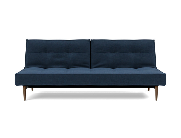 Canapea extensibila Splitback Styletto Dark Wood 115x210cm, tesatura la alegere #material_414-esina-indigo-blue