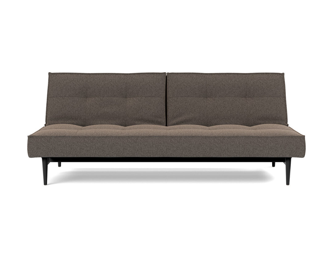Canapea extensibila Splitback Styletto Black Wood 115x210cm, tesatura la alegere #material_530-boucl-taupe