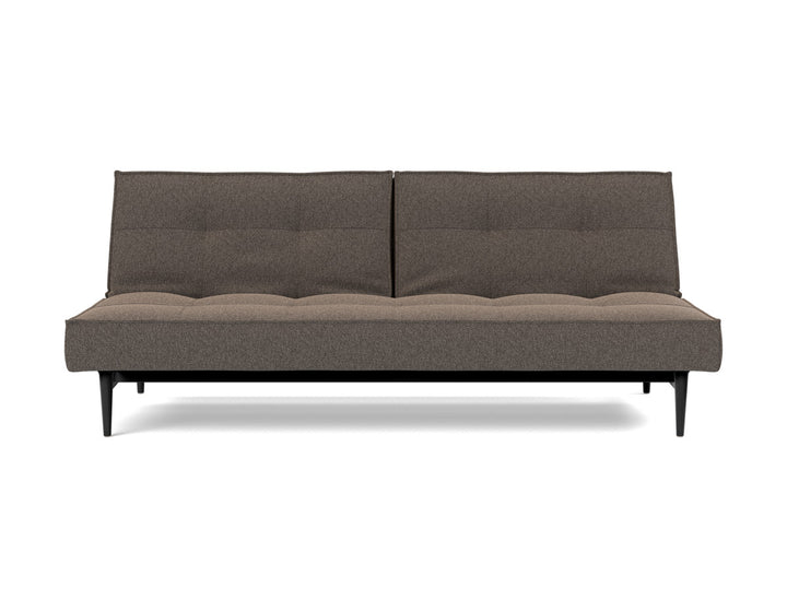 Canapea extensibila Splitback Styletto Black Wood 115x210cm, tesatura la alegere #material_530-boucl-taupe