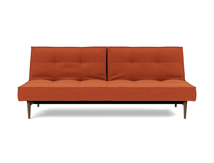Canapea extensibila Splitback Styletto Dark Wood 115x210cm, tesatura la alegere #material_412-esina-rust-orange