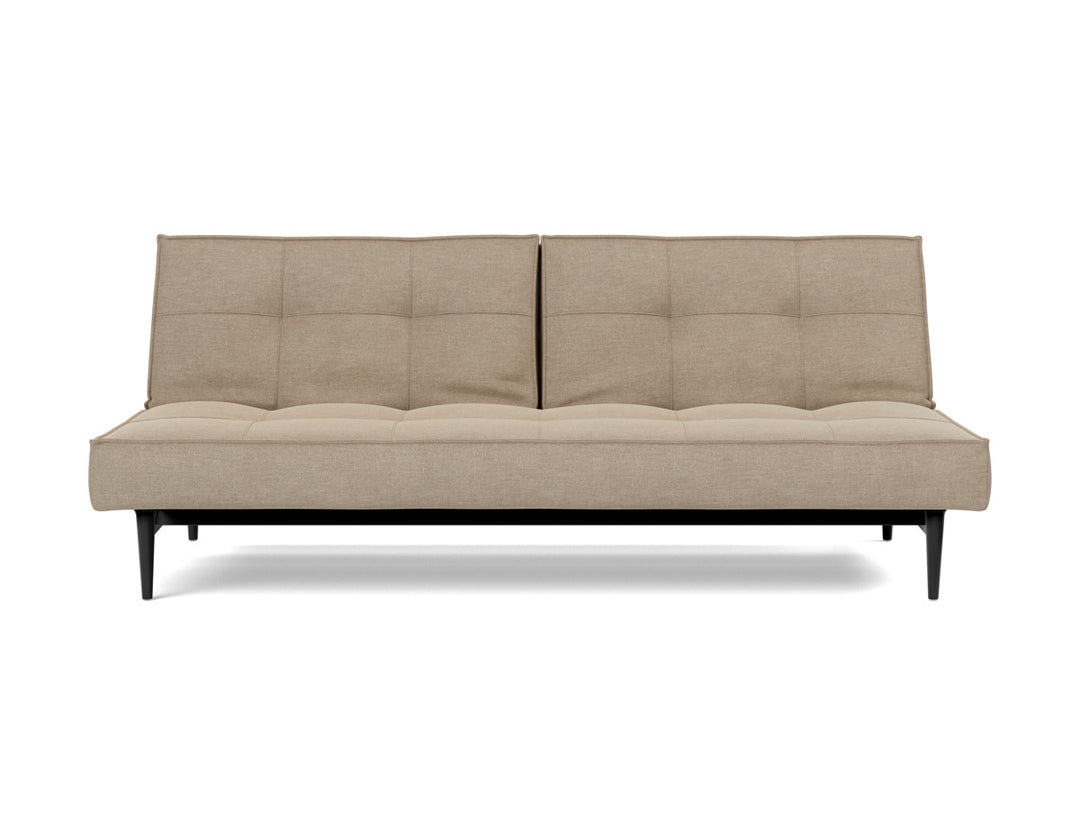 Canapea extensibila Splitback Styletto Black Wood 115x210cm, tesatura la alegere #material_587-phobos-mocha