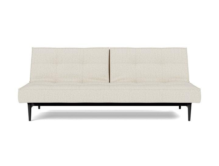Canapea extensibila Splitback Styletto Black Wood 115x210cm, tesatura la alegere #material_531-boucl-off-white
