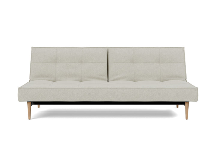 Canapea extensibila Splitback Styletto / lemn natur 115x210cm, tesatura la alegere #material_527-mixed-dance-natural