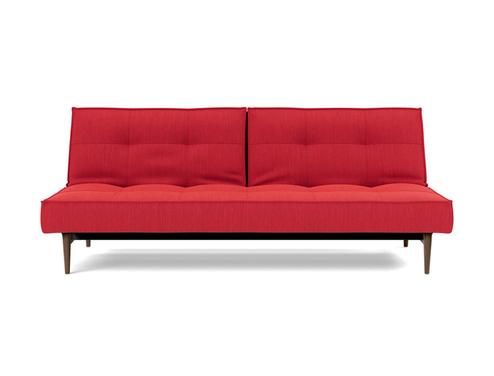 Canapea extensibila Splitback Styletto Dark Wood 115x210cm, tesatura la alegere #material_511-elegance-red