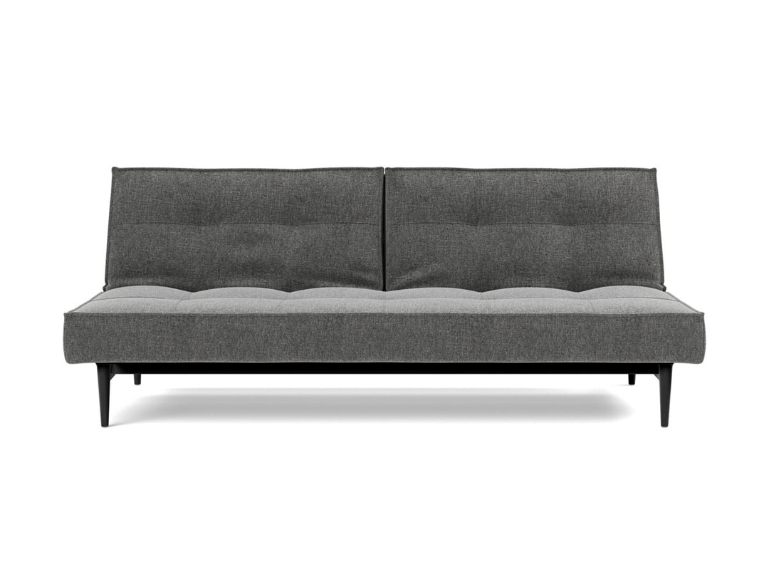 Canapea extensibila Splitback Styletto Black Wood 115x210cm, tesatura la alegere #material_563-twist-charcoal