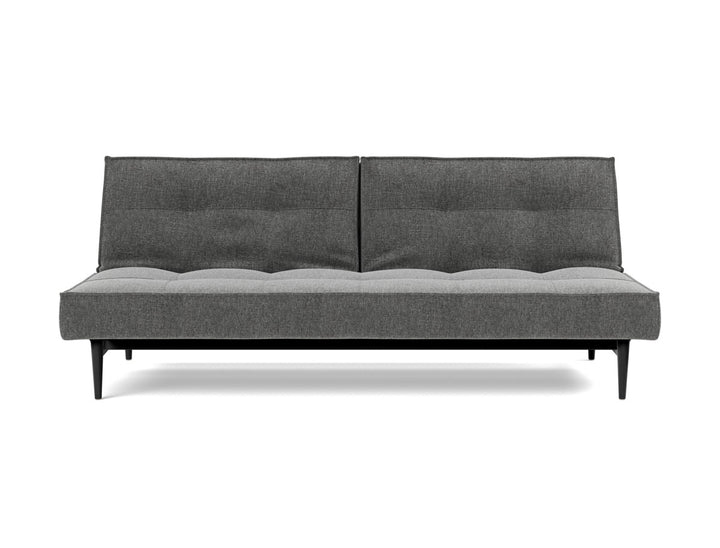 Canapea extensibila Splitback Styletto Black Wood 115x210cm, tesatura la alegere #material_563-twist-charcoal