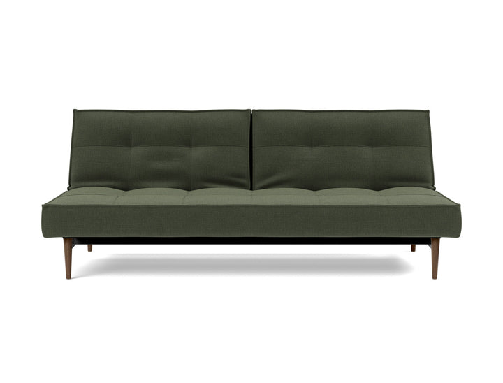 Canapea extensibila Splitback Styletto Dark Wood 115x210cm, tesatura la alegere #material_413-esina-olive-green