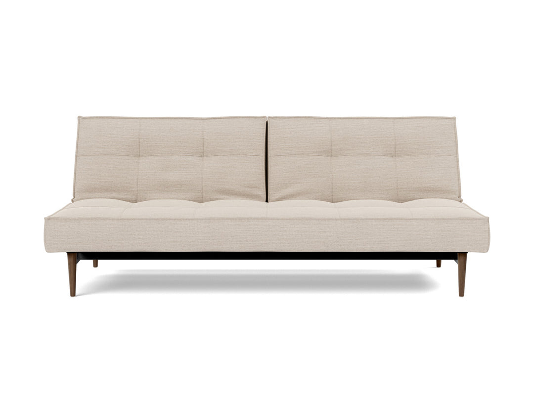 Canapea extensibila Splitback Styletto Dark Wood 115x210cm, tesatura la alegere #material_612-blida-sand-grey