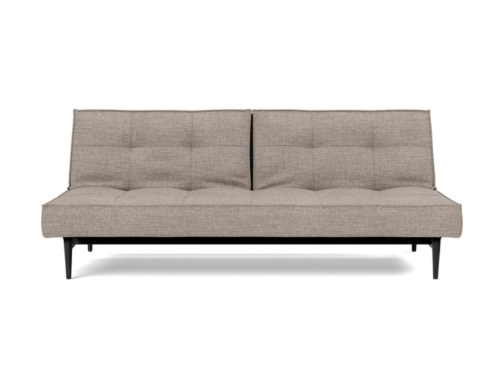 Canapea extensibila Splitback Styletto Black Wood 115x210cm, tesatura la alegere #material_472-yuveno-warm-grey