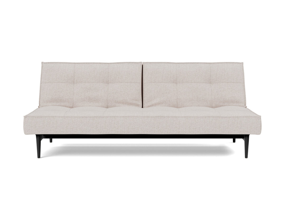 Canapea extensibila Splitback Styletto Black Wood 115x210cm, tesatura la alegere #material_300-weda-sand