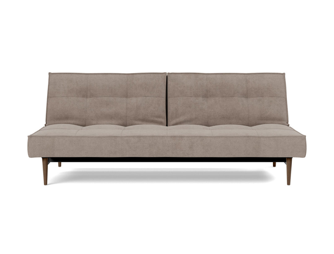 Canapea extensibila Splitback Styletto Dark Wood 115x210cm, tesatura la alegere #material_318-cordufine-beige