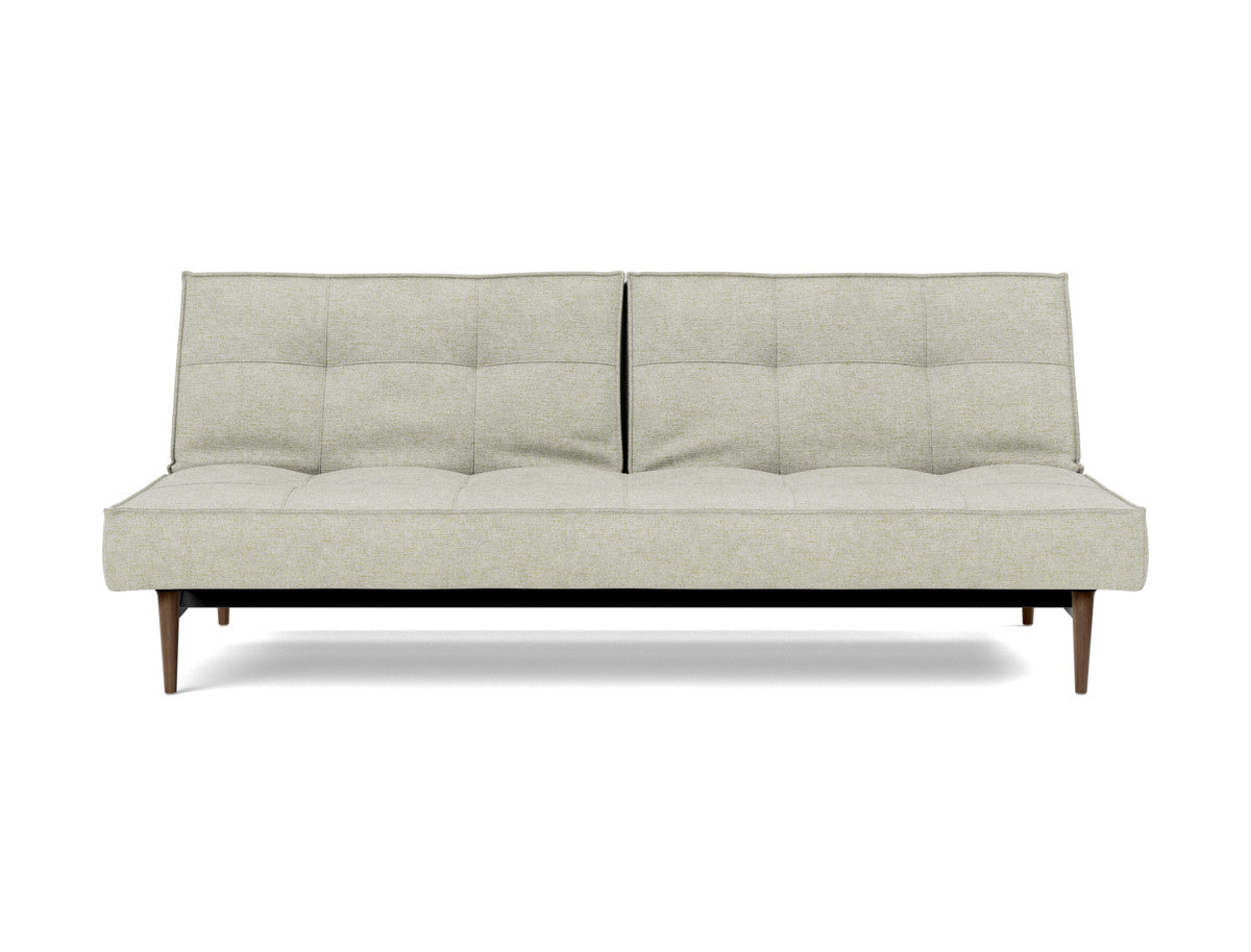 Canapea extensibila Splitback Styletto Dark Wood 115x210cm, tesatura la alegere