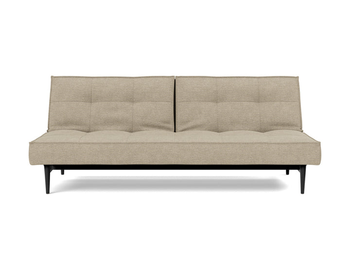 Canapea extensibila Splitback Styletto Black Wood 115x210cm, tesatura la alegere #material_356-taura-sand